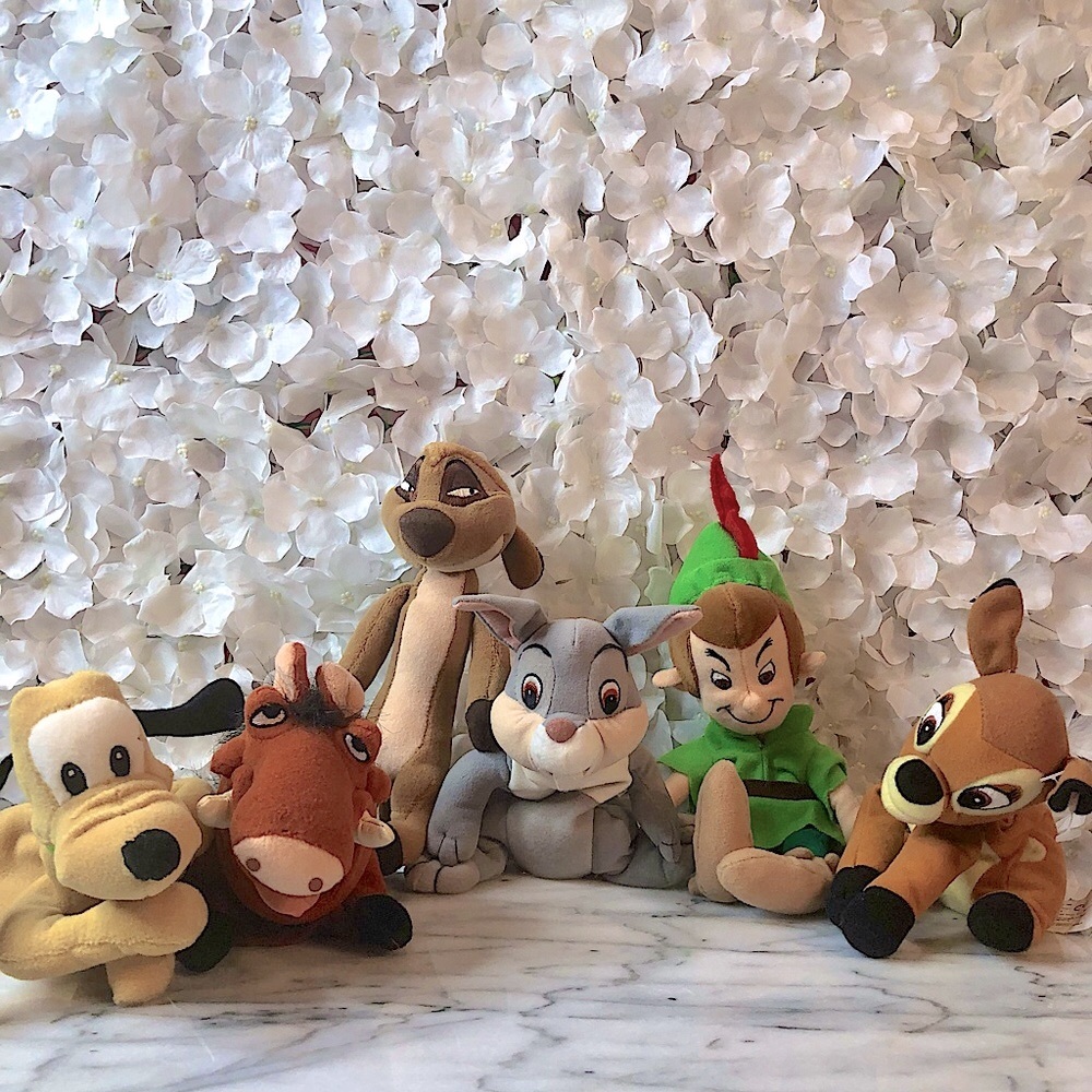 Vintage Bundle of 6 Disney bean bag characters